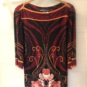 Donna Morgan Floral Shift Dress Sz 8